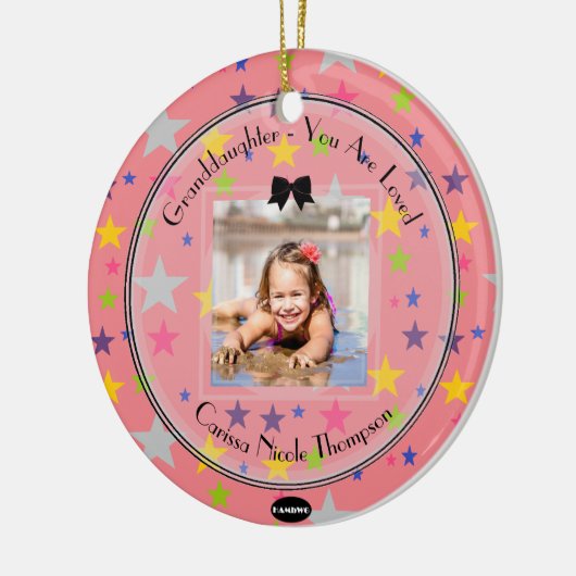 Foto Ornament Rosa mit Sternen HAMbWG (Links)