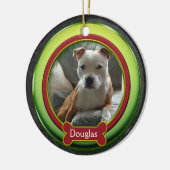 Foto Ornament Rot Grün Weihnachten (Links)