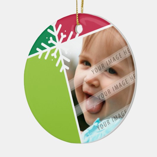 FOTO ORNAMENT :: Schneeflockensezierung 1 (Links)