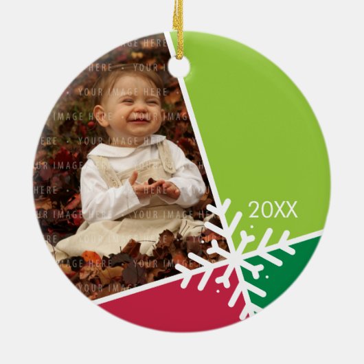 FOTO ORNAMENT :: Schneeflockensezierung 1 (Hinten)