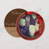 Foto Ornament Weihnachten Hochauflösende Braun (Vorne/Hinten)