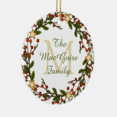 Foto Ornament Weihnachtsfeier Monogram (Rechts)