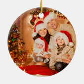 Foto Ornament Weihnachtsfeier Monogram (Hinten)