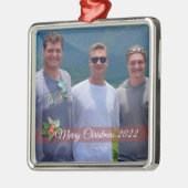 Foto-Ornamente aus der Familie Square Ornament Aus Metall (Links)