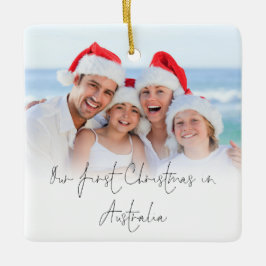 Foto Overlay 1. Weihnachts Australien Namensjahr Keramikornament