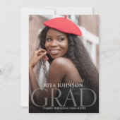 Foto Overlay Ankündigung Moderner Abschluss (Vorderseite)