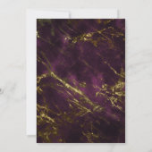 Foto Overlay Black Gold Marble Abschluss Ankündigung (Rückseite)