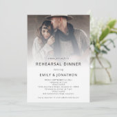 Foto Overlay Bohemische Probe Abendessen Einladung (Stehend Vorderseite)