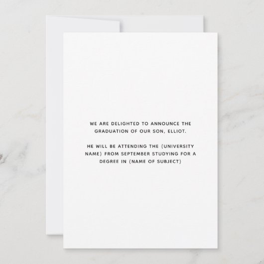 Foto Overlay Bold Typografy 2023 Abschluss Ankündigung (Rückseite)