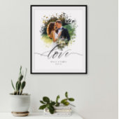 Foto Overlay Border Liebe Couple Poster
