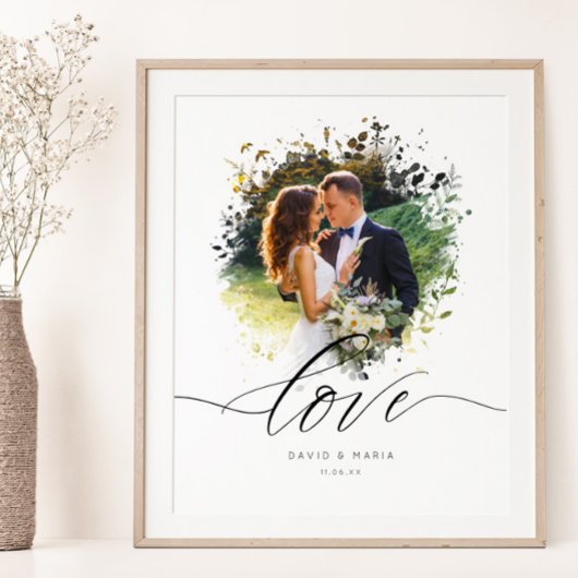 Foto Overlay Border Liebe Couple Poster