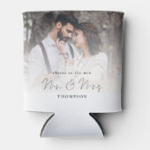 Foto Overlay Cheers Newlweds Mr. Wedding Dosenkühler (Vorderseite)