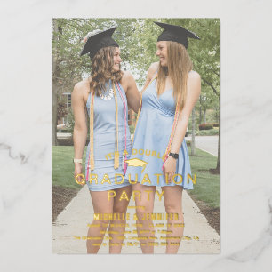 Foto-Overlay-Doppelabschluss Gold Folieneinladung