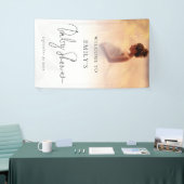 Foto Overlay Elegantes Script Willkommensdusche Banner (Messeveranstaltung)