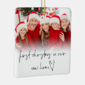 Foto Overlay Erste Weihnachtsfeier Neuer Zuhause N Keramikornament (Rechts)