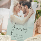 Foto Overlay-Favoriten Hochzeitssage-Grünes Zeiche Sockelschild