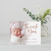 Foto Overlay Foil Vielen Dank BIrth Ankündigung (Stehend vorne)