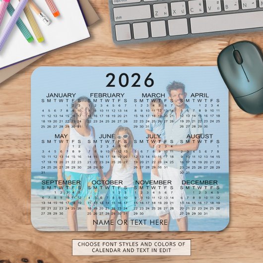 Foto-Overlay für 2026 Mousepad