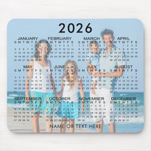 Foto-Overlay für 2026 Mousepad (Vorne)