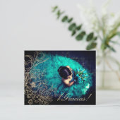Foto-Overlay für Blumenüberlagerung Postkarte (Stehend Vorderseite)