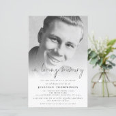 FOTO-Overlay für die Gedächtnisbeerdigung (Stehend Vorderseite)