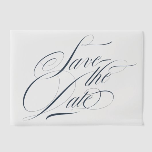 Foto-Overlay für Navy Blue Calligraphy Save the Da Pergament Einladungen (Vorderseite)