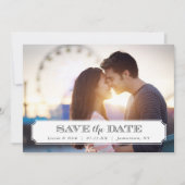 Foto-Overlay in Chic Frame Save the Date (Vorderseite)