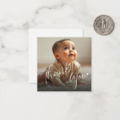 Foto Overlay Minimalistisches Skriptbudget Vielen Mitteilungskarte (Vorderseite/Rückseite Beispiel)