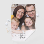 Foto Overlay Monogram Happy Rente Opa Golfhandtuch (Insitu)