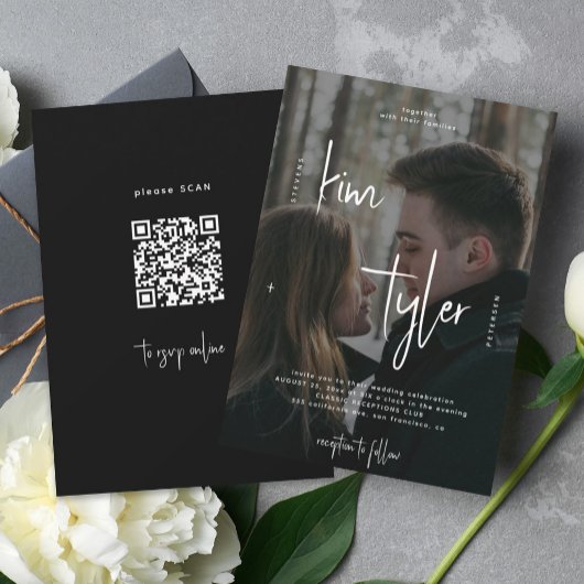 Foto-Overlay QR-Code-UAWG Skript Hochzeit Einladung