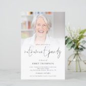 Foto Overlay Renten Party Einladung (Stehend Vorderseite)