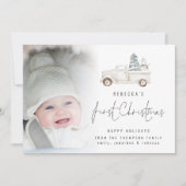 Foto Overlay Script Baby First Christmas Truck (Vorderseite)