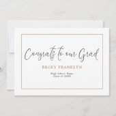 Foto Overlay Script Line Border Abschluss Ankündigung (Vorderseite)