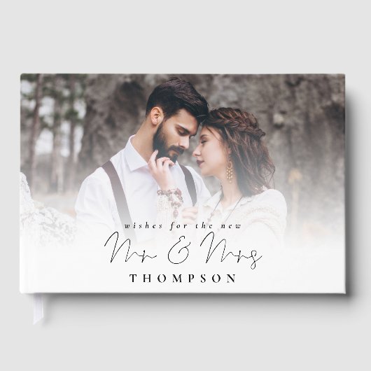 Foto Overlay Script wünscht Mrs. Guest Book Gästebuch (Vorderseite)