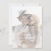 Foto Overlay Sencilla de Reserva la fecha Wedding Save The Date (Vorderseite)