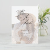 Foto Overlay Sencilla de Reserva la fecha Wedding Save The Date (Stehend Vorderseite)