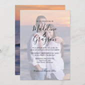 Foto Overlay-Skripttypografie - Einladung (Vorne/Hinten)