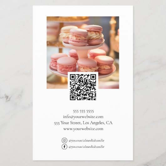 Foto Overlay Social Media QR-Code Flyer (Hinten)