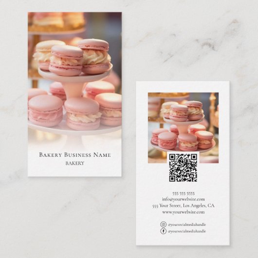 Foto Overlay Social Media QR-Code Visitenkarte (Vorne/Hinten)