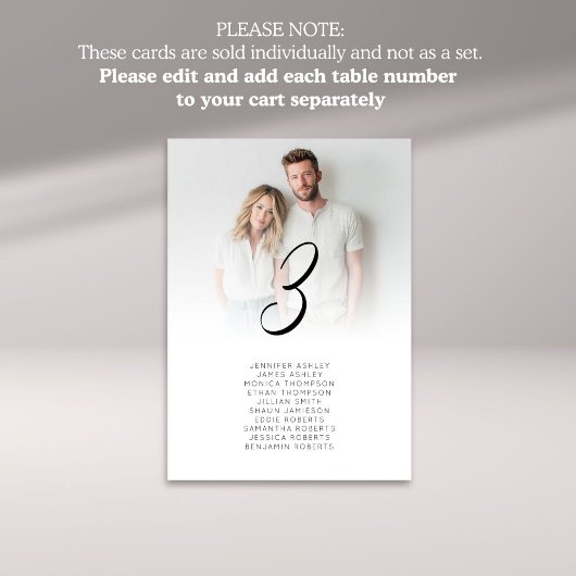 Foto Overlay Tischnummer