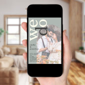 Foto-Overlay-Typografie-Skala QR-Code Hochfahren Einladung