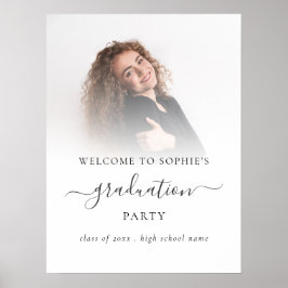 Foto Overlay Willkommen zur Graduierungspartei Poster