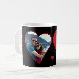 Foto Paar Initialen Herzform Valentine Kaffeetasse