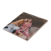 Foto Paar Just Love Schrift Fliese (Seite)