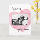 Foto Paare Liebe Jubiläum Hochzeit Valentine Karte (Gelbe Blume)