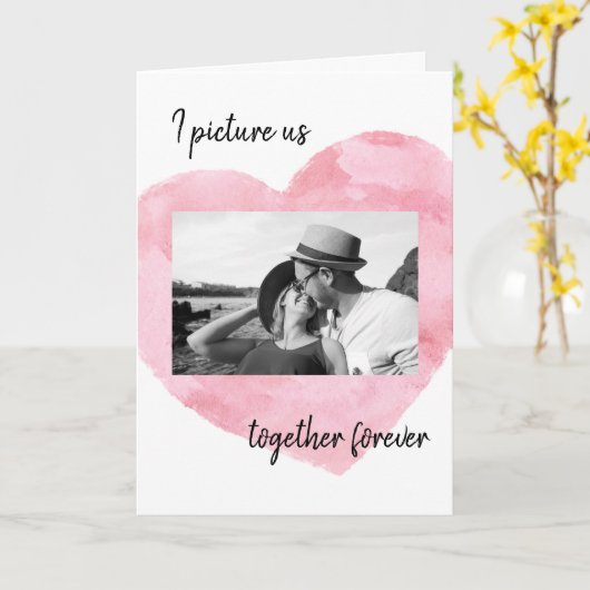 Foto Paare Liebe Jubiläum Hochzeit Valentine Karte (Gelbe Blume)