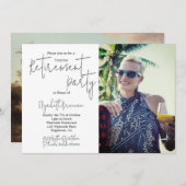 Foto Palm Tree Beach Modern Einladung (Vorne/Hinten)