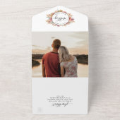 Foto, Pampas Grass Hochzeit mit Perforated UAWG All In One Einladung (Außenbereich)