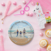 Foto Paper-Teller mit benutzerdefiniertem Text Pappteller (Party)