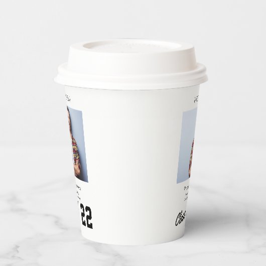 Foto-Papierbecher für moderne Skripte Abschluss Pappbecher (Links)